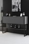 Hanah Home Luxe Cómoda Negro y Antracita